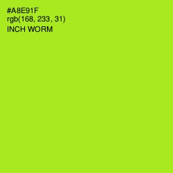 #A8E91F - Inch Worm Color Image